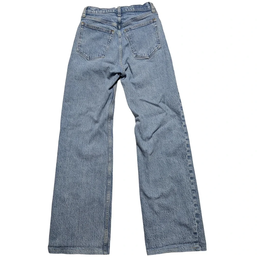 Abercrombie & Fitch The 90s Relaxed Jean High Rise Light Wash Blue Denim 26/2 - Picture 10 of 12